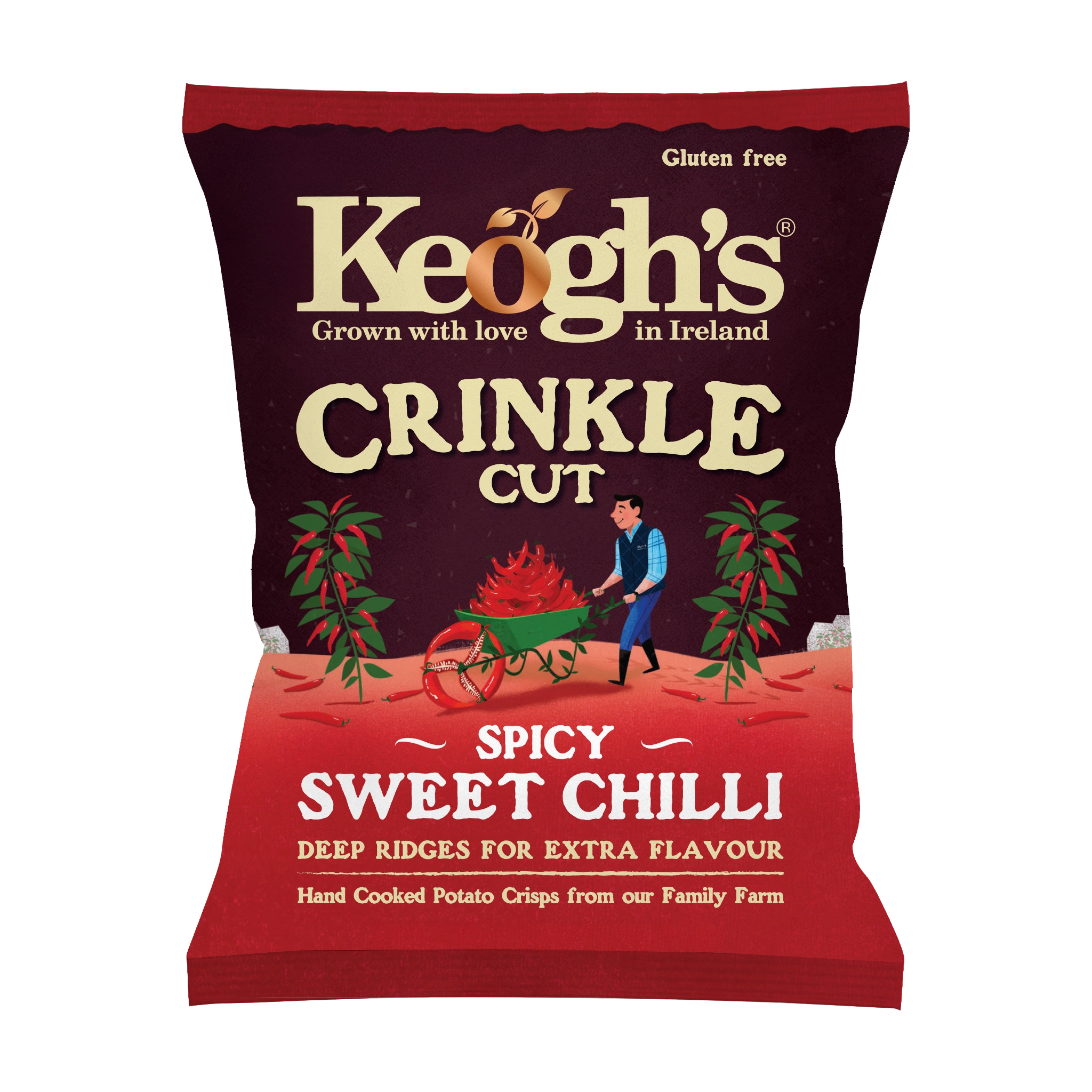 Keogh's Spicy Sweet Chilli crisps bag