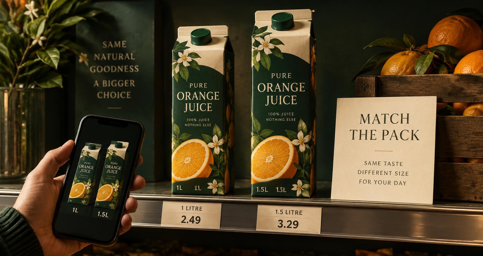 Illustration for Scanning Food in Tesco Ireland: Match the Pack Before You Compare